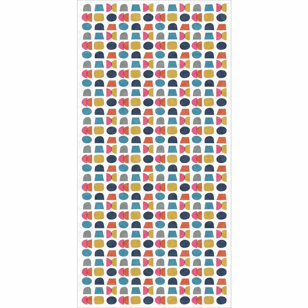 Connect Geo Washable Geometric Runner Rugs by Catherine Lansfield in Multi